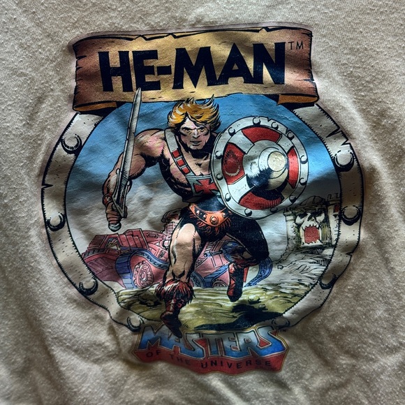 Vintage 1984 Masters of the Universe He-Man Single Stitch T-Shirt Child's Small - Picture 2 of 7